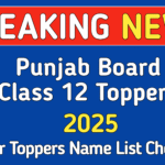Punjab Board Class 12 Toppers 2025