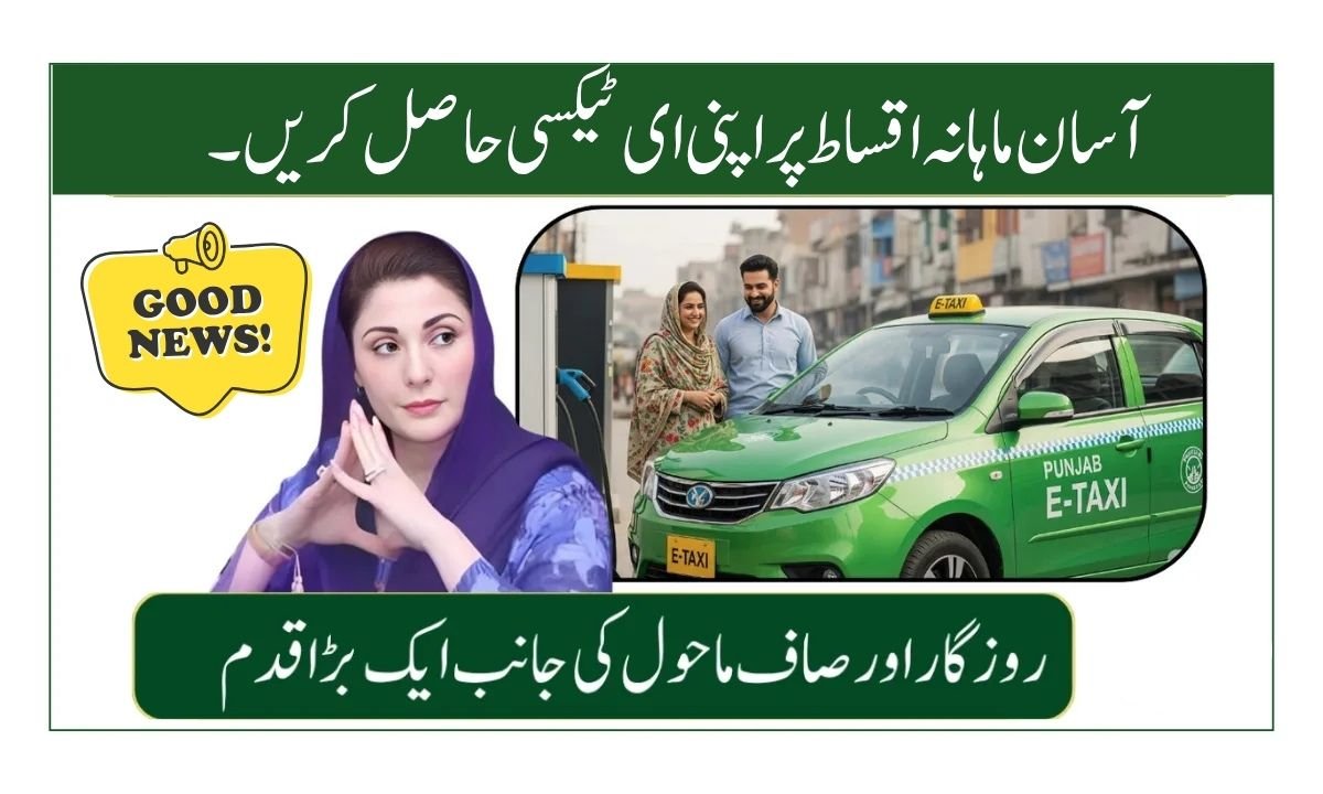 CM Punjab E-Taxi Scheme