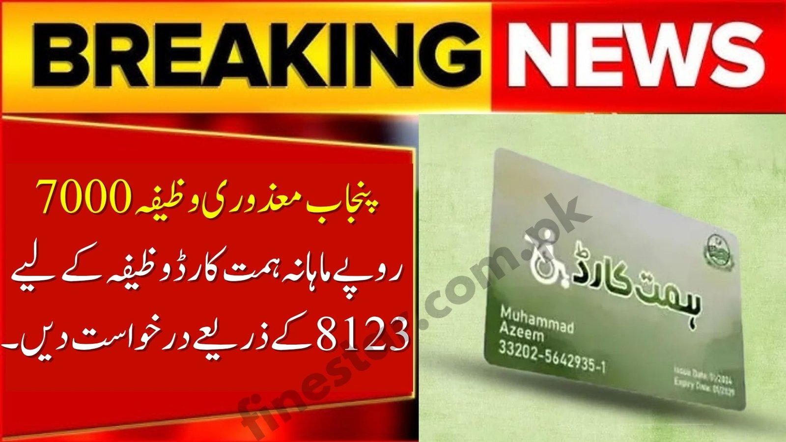 Punjab Disability Wazifa 2025 – Apply for Rs 7000 Monthly