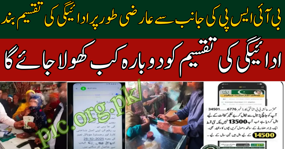 BISP Payments Temporarily Stopped