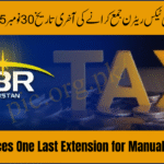 Extension for Manual Tax Returns